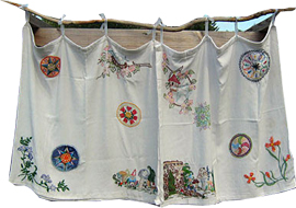Hand Embroidered Door Curtains